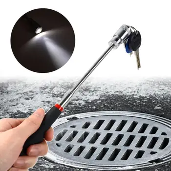 

1Pcs Adjustable Telescopic Magnetic Pick-Up Tools With LED Light Magnet Extendable Long Handle Magnet Pick-up Rod Stick