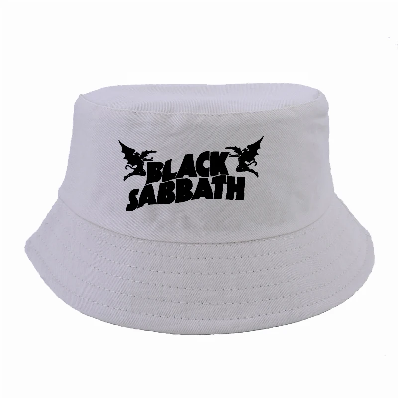 Модная мужская и женская панама черная шляпа sabbath рок группа Панамы летние уличные рыбацкие кепки k поп кепки Харадзюку