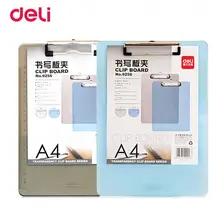Deli прозрачный A4 деревянный практичный держатель пластины/бумажный зажим/пишущий держатель подпластины 315*226 размер держатель пластины