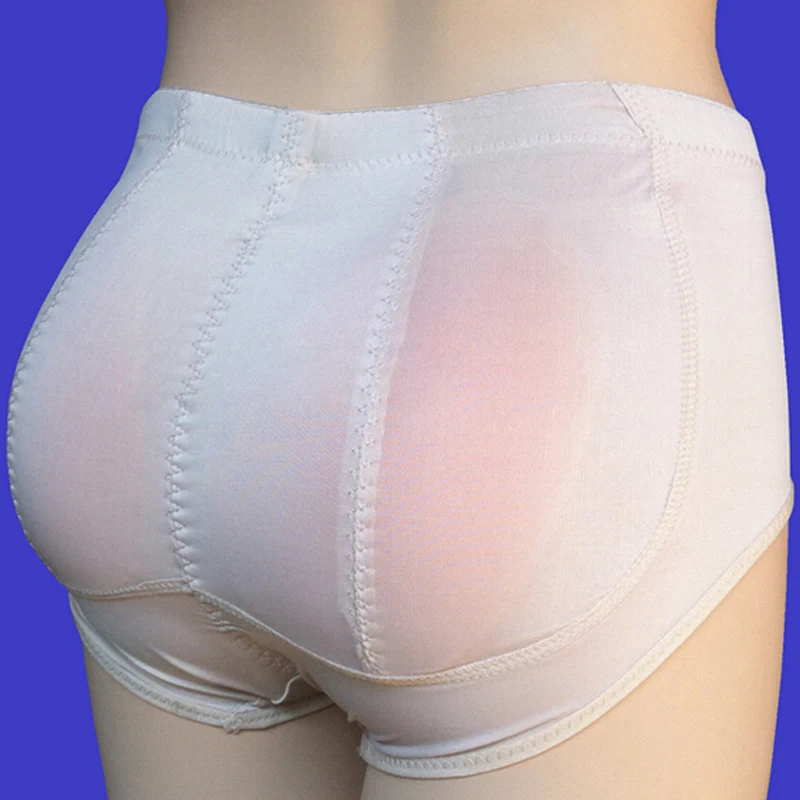 

2 Silica Silicone Underwear Panties Insert Pants Padded Shaper Knickers Buttock Backside Bum Padded Butt Enhancer Hip Up