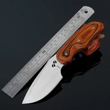 Полный Тан охотничий нож с фиксированным лезвием Открытый 7CR17MOV 58HRC твердость фиксированное лезвие походные ножи охотничий нож с нейлоновой оболочкой