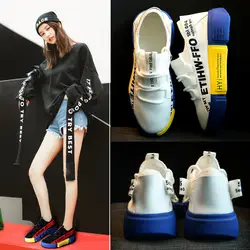 2018 г. новая Красная Женская обувь в Корейском стиле Harajuku wild Gou Dao old shoes