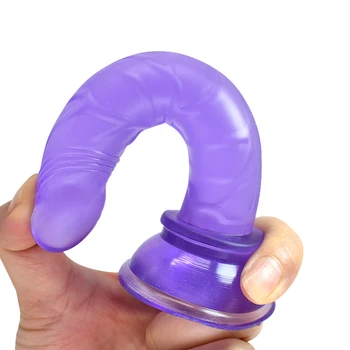 Sex Toys Jelly Realistic Dildo Erotic Bullet Anal Butt Plug Dildo Strap On Big Suction Cup For Adult Sex Toys For Woman 1