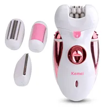 Лидер продаж 4 в 1 Перезаряжаемые Многофункциональный Для женщин бритва электрическая Эпиляторы удаления волос Уход за ногами Батарея Мощность бритвы