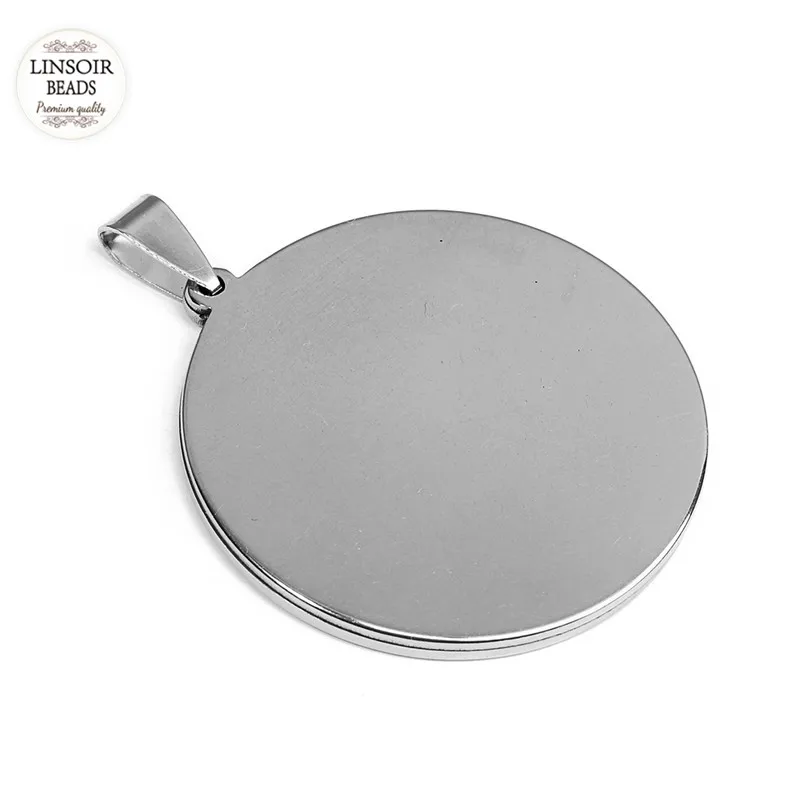 5pcs/lot Inner Dia 20mm 25mm 30mm 35mm Round Pendant Cabochon Base Setting Tray Blank for Demo Cabochons Jewelry Making Supplies Jewelry Findings