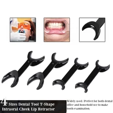 4 размера t-образный двойной головкой стоматологический OpenerIntraoral щек губчатый Ретрактор открывалка ортодонтический, для зубов роторасширитель стоматологическое оборудование