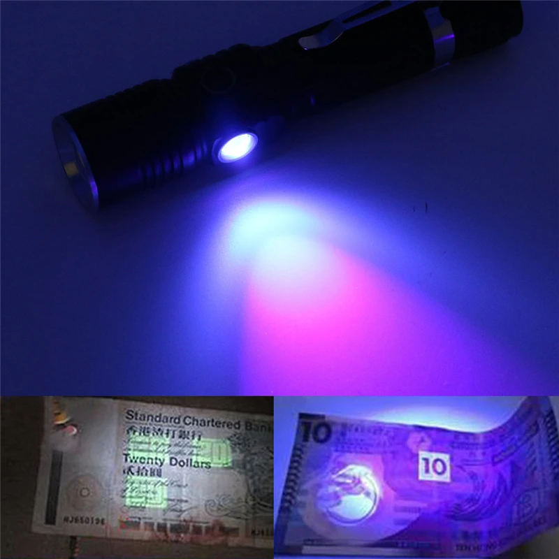 AIMIHUO Cree XML-T6 LED Flashlight USB Charging UV Flashlight Waterproof Light LED Torch T6 Lamp For Rechargeable 18650 Battery (11)