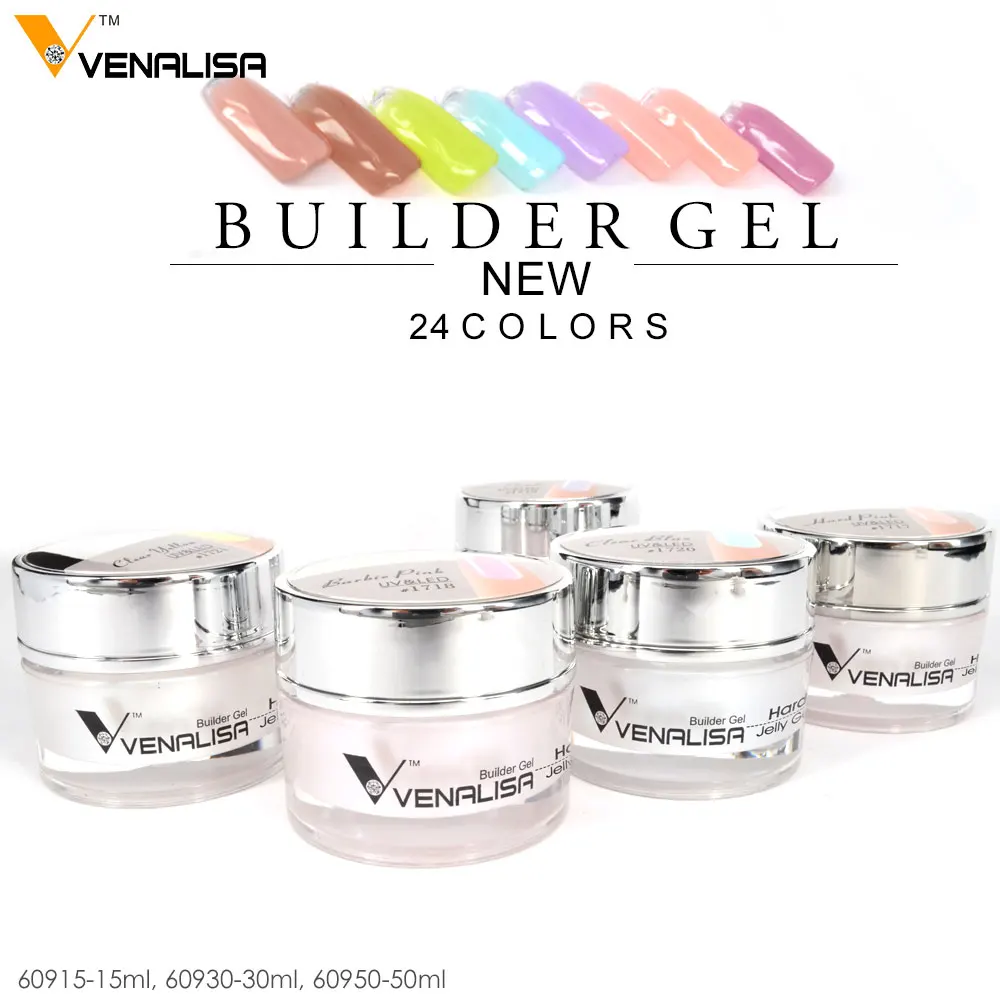 #60930 Venalisa Hard Jelly Gel CANNI Supply Bulk Pack Camouflage Gel Soak Off UV LED Poly Gel Extension Long Lasting Nail Gel