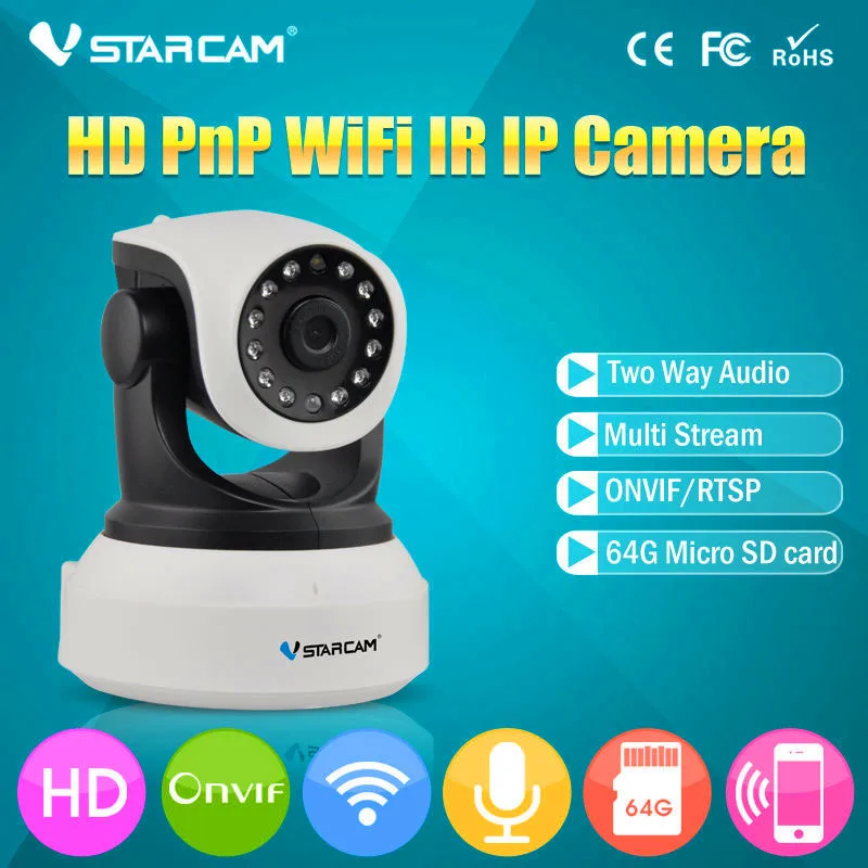  VStarcam HD Wireless Security IP Camera WifiI Wi-fi R-Cut Night Vision Audio Recording Surveillance Network Indoor Baby Monitor 