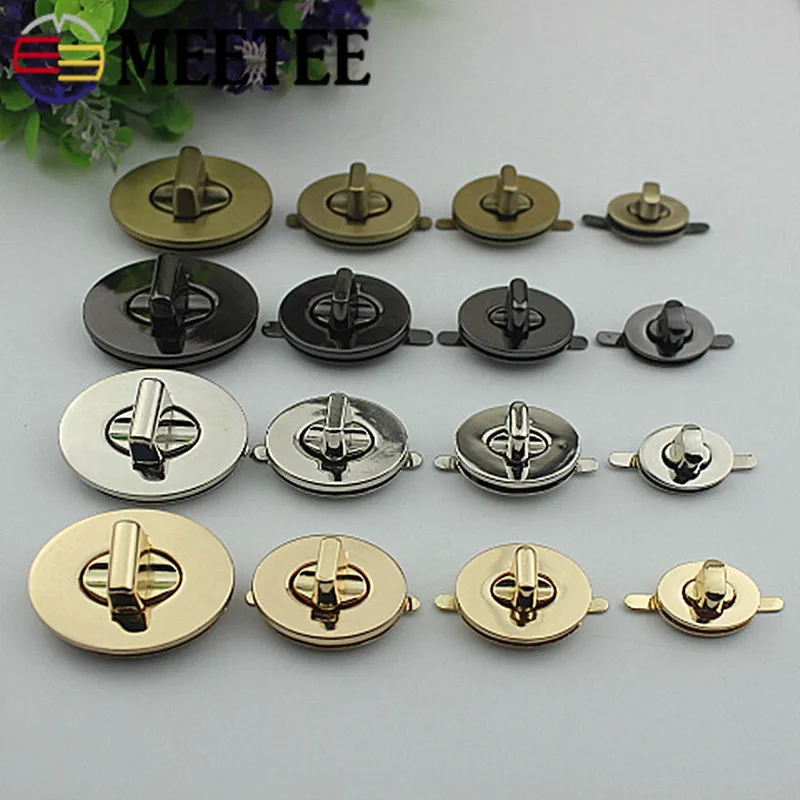 

2sets Meetee Metal Twist Locks for Bag Handbag Closure Lock Snaps Purse Clasp Buckles Handmade Bag Accessories DIY Leather Craft