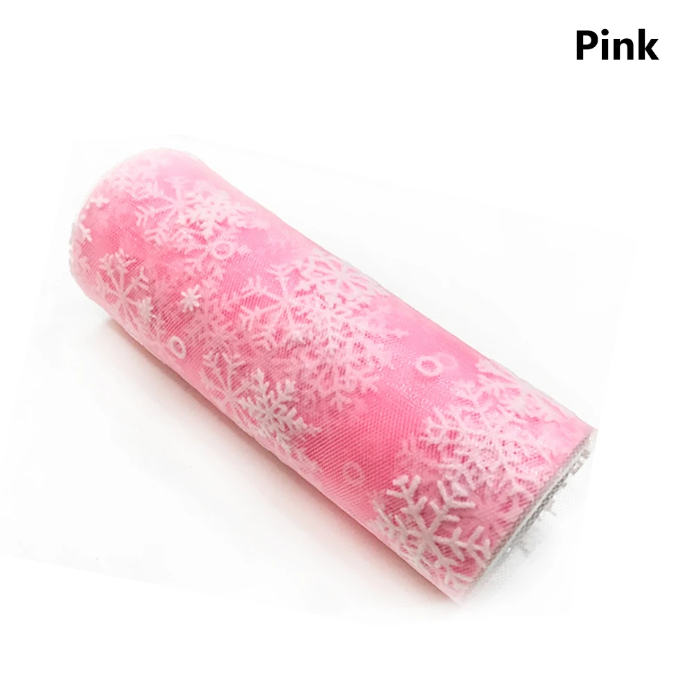 15cm*10 yard Tulle Roll Snow flake Glitter Frozen Organza Fabric Roll Spool Craft for DIY Home Party Wedding Decoration Gifts 15cm*10 yard Tulle Roll Snow flake Glitter Frozen Organza Fabric Roll Spool Craft for DIY Home Party Wedding Decoration Gifts