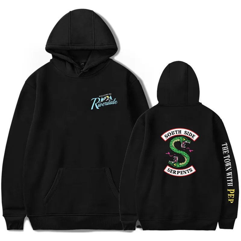 Толстовка с капюшоном Riverdale свитшоты South Side Serpents уличные топы весенние толстовки
