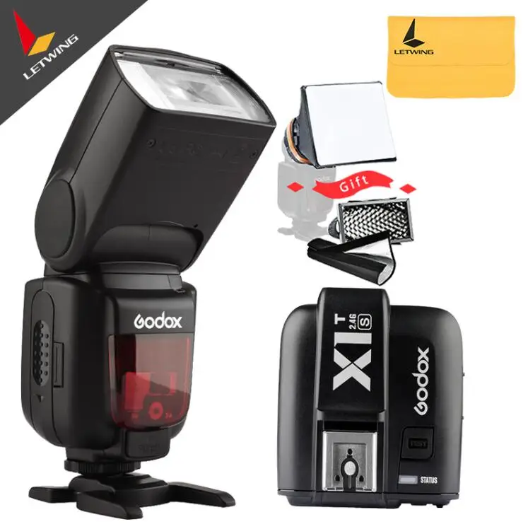 Godox TT685S GN60 ttl вспышка светильник Speedlite 230 Полная мощность Авто/Ручное Масштабирование для sony DSLR камер A77II A7RII A7R A58 A99 - Цвет: TT685S with X1TS