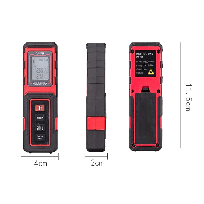 TECLASER Laser Meter Laser Rangefinder 30M 40M50M Digital Tape Measuring Device Distance Meter Digital Range Finder Tape Measure