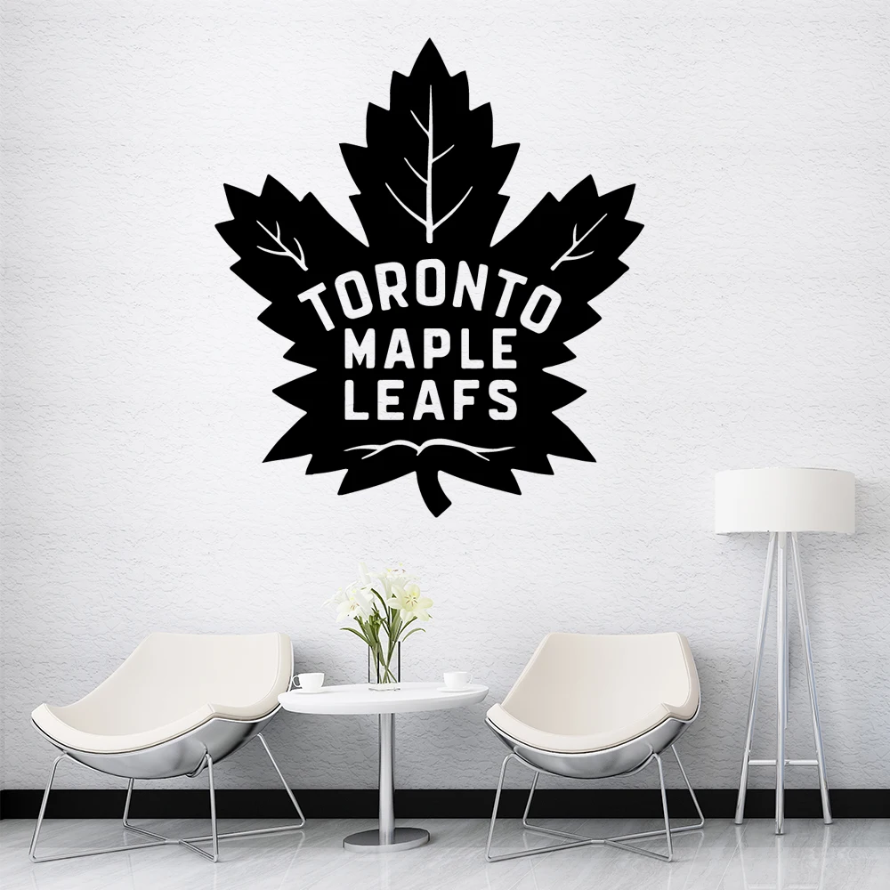 Креативные настенные наклейки из мультфильма «Кленовые листочки» в стиле Toronto, настенные наклейки из ПВХ, художественный плакат «сделай сам» для детской комнаты, гостиной, домашнего декора, настенные художественные наклейки