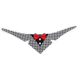 Трансер черный хвост тенденции формальный костюм Собака Бандана из полиэстера шарф воротник галстук бабочка шейный платок 19Jan8