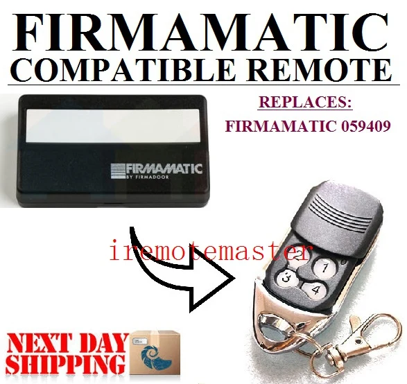 

FIRMAMATIC 059409 remote, FIRMAMATIC garage door remote replacement top quality