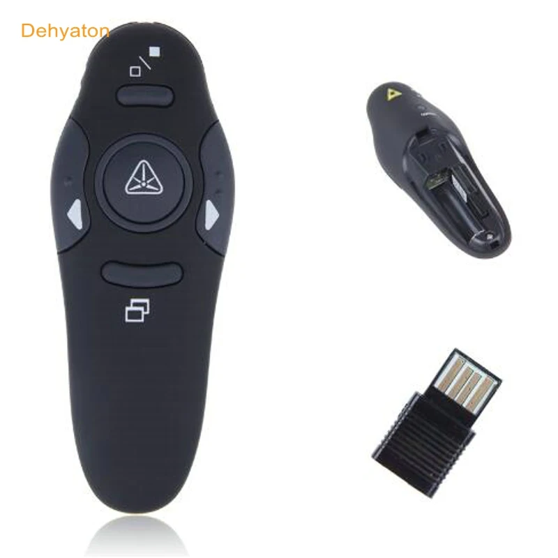 2017 Dehyaton 2 4 ГГц USB беспроводной Презентер с красными лазерными указками ручка RF