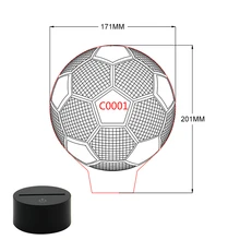 Светодиодный USB 3D ночные светильники 7 цветов светодиодный Grow 3D лампа диско 3D, декоративные лампочки, как номер освещение для сна дизайн C0001