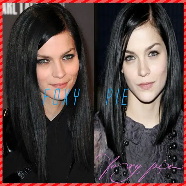 Hot Super Star U Part Bob Wig Malaysian Hair Wig 1 Jet Black