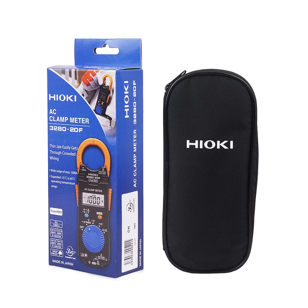 Hioki 3280 20F выпрямляющий 42A до 1000A AC клещи на HiTESTER True RMS измеритель