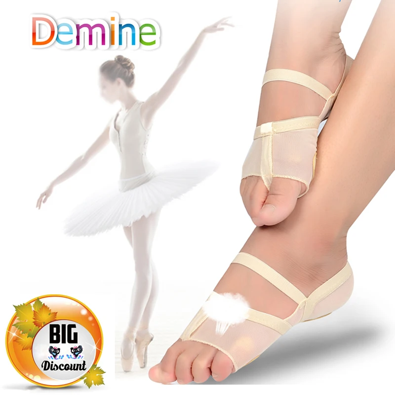 

Demine Ballet Dance Shoes Pain Relife Ballet Pad Ballet Slippers Foot Protection Elastic Women Traning Soft Half Shoes Inserts
