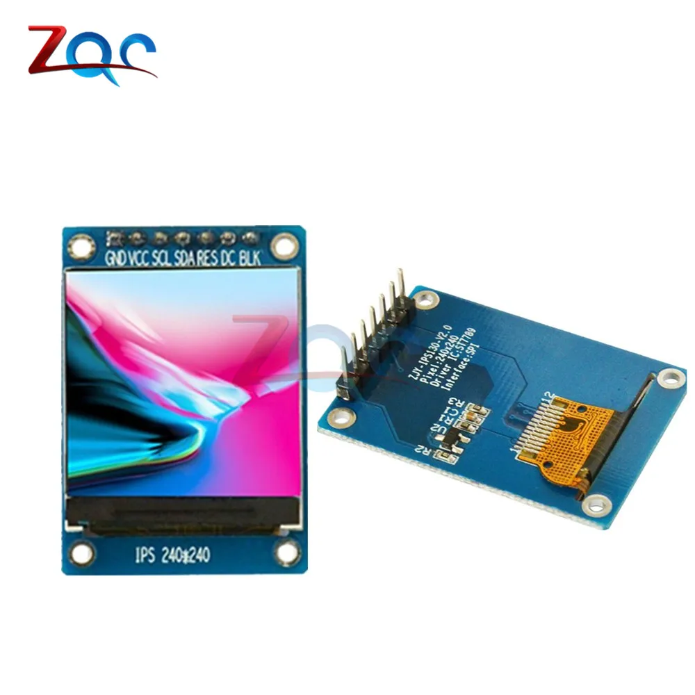 1 3 дюймовый IPS HD TFT ST7789 Привод IC 240*240 SPI коммуникация В напряжение 4 проводной