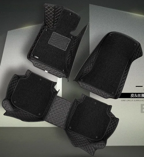 2018 new arrival 2 layers dust proof Car floor mats custom for mazda 3