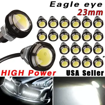 

Dragonpad 2PCS 23MM 9w DC12V Eagle Eye Light Daytime Running LED DRL Backup Car Motor Parking Signal Lamps
