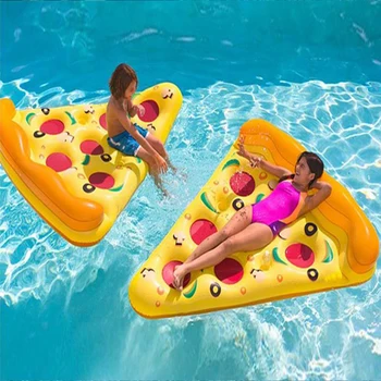 

180cm Inflatable Swimming Ring Pizza Floating Bed Swim Pool Floats Raft Air Mattresses Summer Beach Toys Swimming Pool Beach Toy