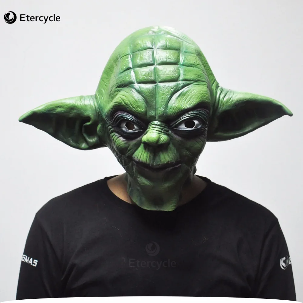 Green Yoda Masks "Star Wars" Movie Cosplay Props Halloween Latex Mask