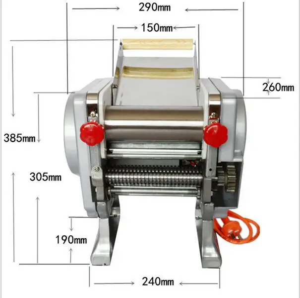 

New Electric Pasta Machine Maker Press noodles machine producing used to press