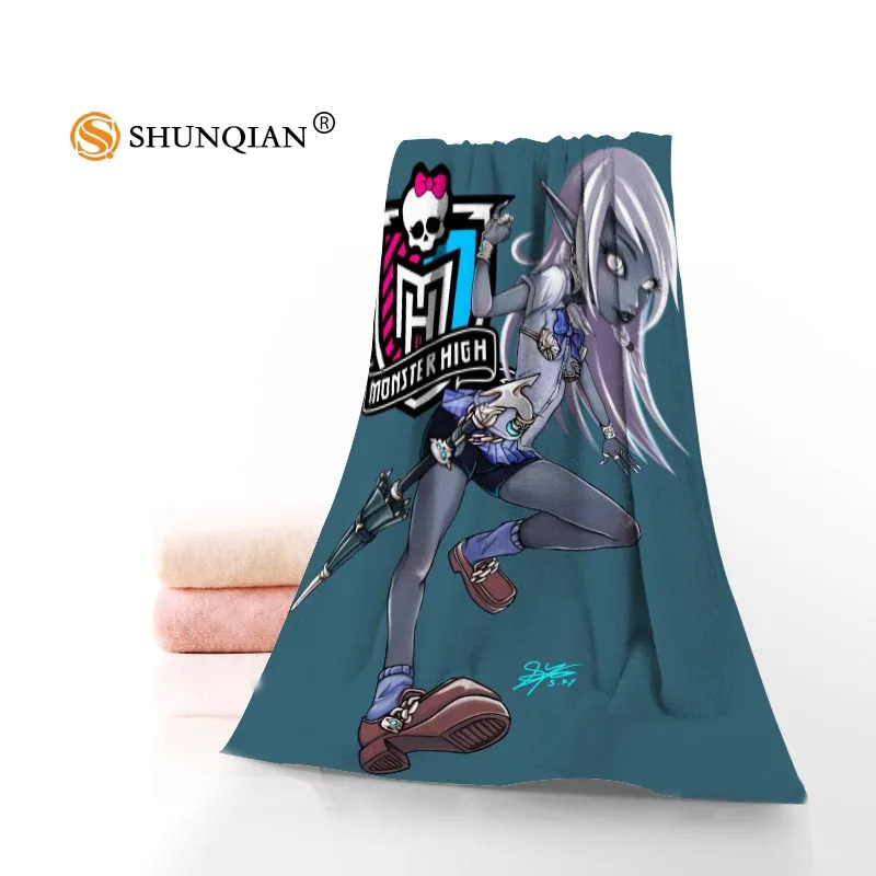 New Monster high Towel Printed Cotton Face/Bath Towels Microfiber Fabric For Kids Men Women Shower Towels