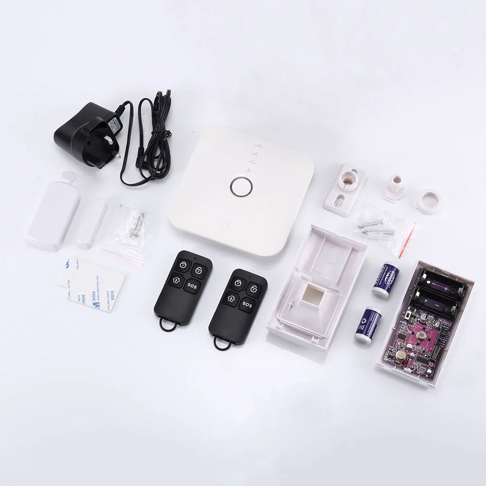 

Wi-Fi GSM SMS Call House Security Alarm System WIFI Push Message Alarm Smartphone APP Control SL@88