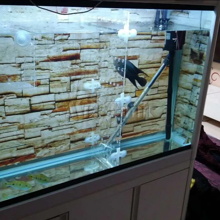 Mr. Tank Настройка 3D эффект аквариума стикер обои фон самоклеящиеся рыбы танк рок Пейзаж Плакат