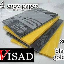 visad 80 г 100 шт./лот черный и золотой A4 копировальная бумага руки оригами Бумага оптом