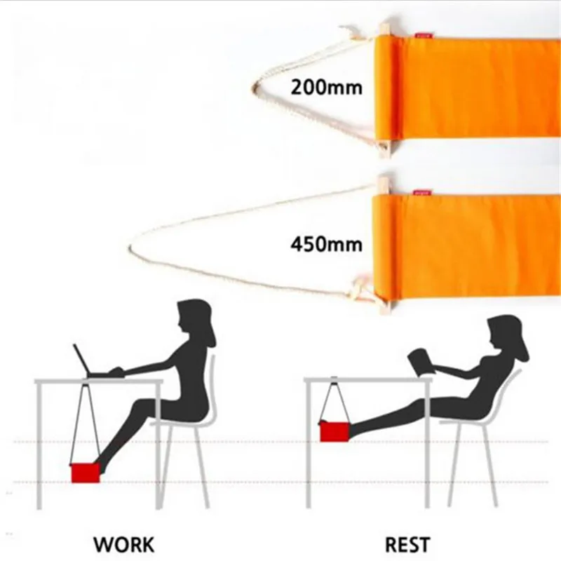 New 2016 Hot Portable Mini Foot Rest Stand Desk Feet Hammock New 2016 Hot Portable Mini Foot Rest Stand Desk Feet Hammock Fuut Confortable Office Orange Gi872426 In Hammocks From Furniture On