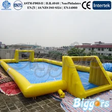 Inflatable Biggors PVC Inflatable Water Football Field Inflatable Soapy Football Field Sport Games Shipping by Sea
