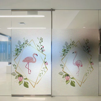 

Window glass film Static electricity reusable glass sticker transparent opaque frost toilet glass sticker Bathroom film ST20