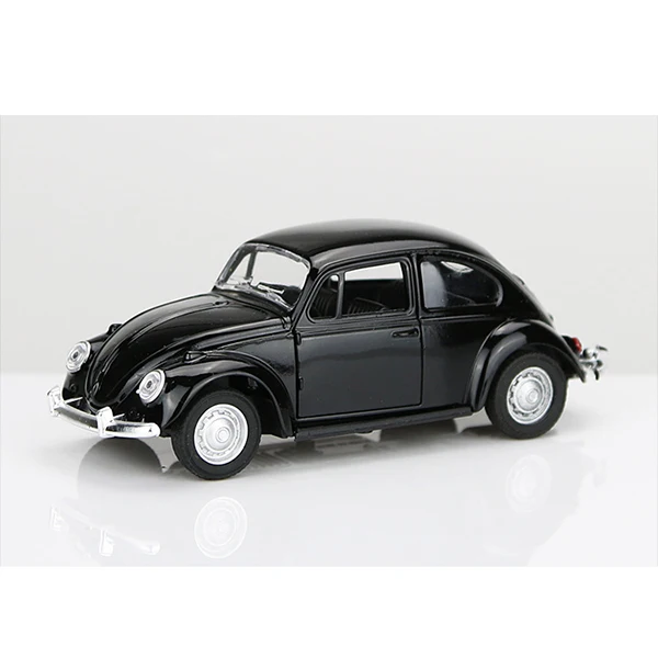 1/36 VW Beetle классический брелок для автомобильных ключей, модели имитационная модель тянуть обратно металлические игрушки модель автомобиля для украшение торта, выпечки игрушка для подарков - Цвет: black no box