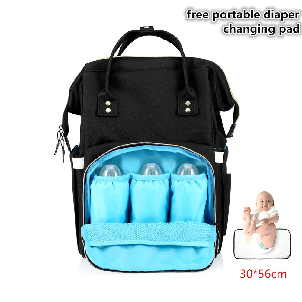 

Fashion Baby Diaper Bag Waterproof Large Capacity Multi-Function Diaper Bag Stroller Travel Backpack Nappy Bag for Baby Care