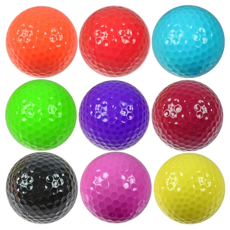 

Multicolor Golf Outdoor Dolf And Competition Golf Practice Ball Double-layer Practice Ball Strong Elasticity Random Color