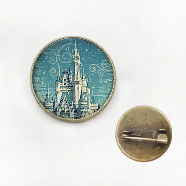 Art Glass,The Magic Kingdom pendant, Castle jewelry resin pendant