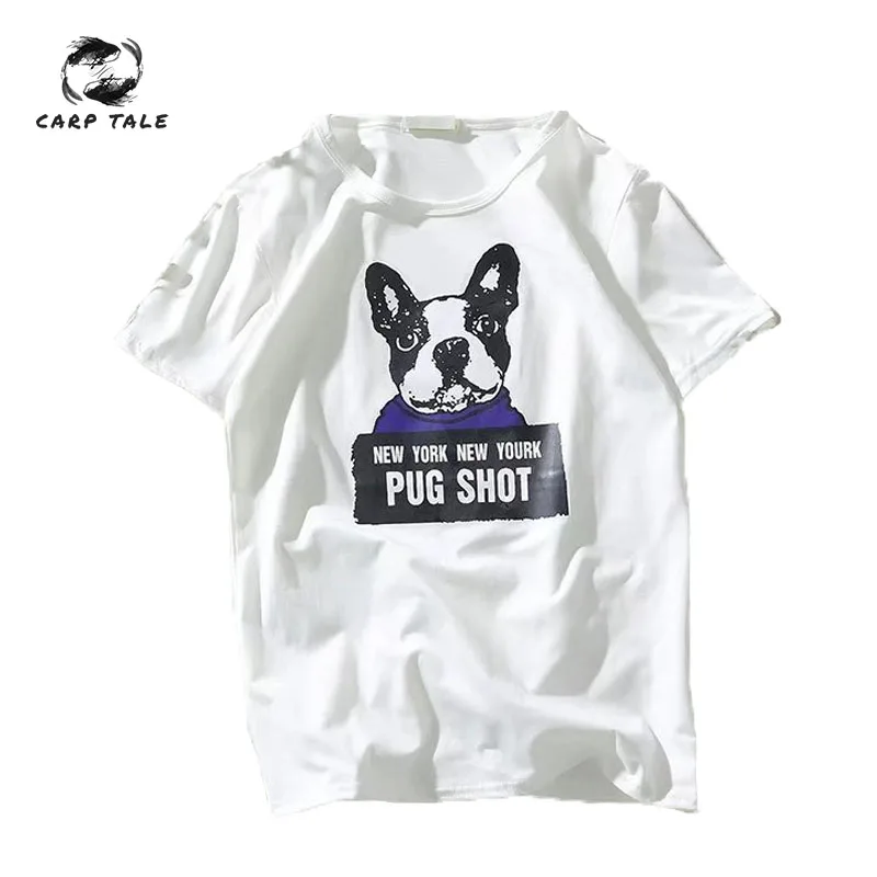 

CARP TALE Men's T-Shirts 2019 Funny Printed Short Sleeve Tshirts Summer Hip Hop T Shirt Streetwear Casual Cotton Tops Tees New