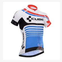 2016 New CUBE Cycling Short sleeve jersey Bicycles Pro Team Hot Outdoor Sport high quality Breathable ropa ciclismo hombre