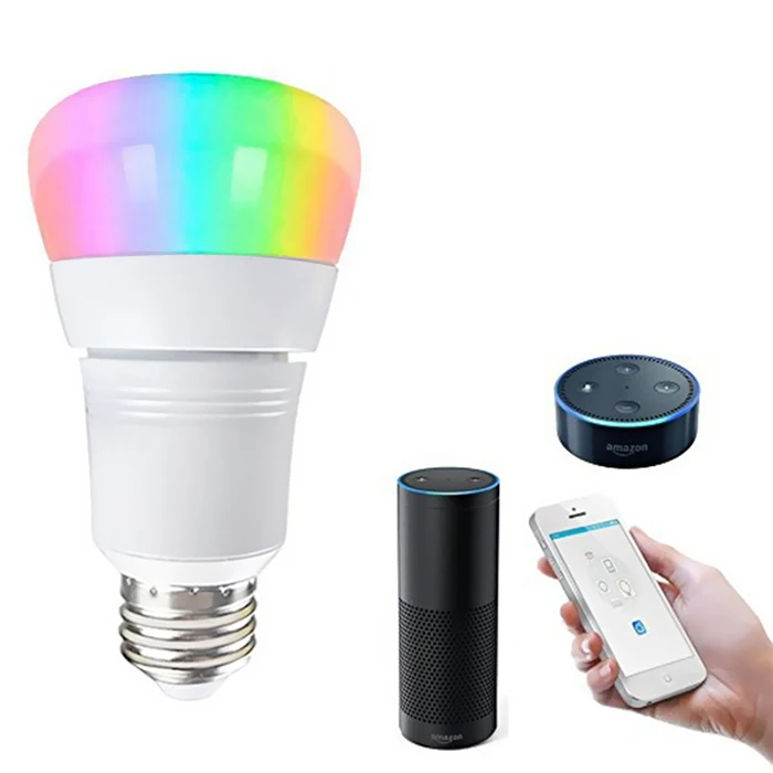 Colorful 8W Wireless RGBW Smart Bulb Works With Amazon Alexa / APP Control / Google HomeLED
