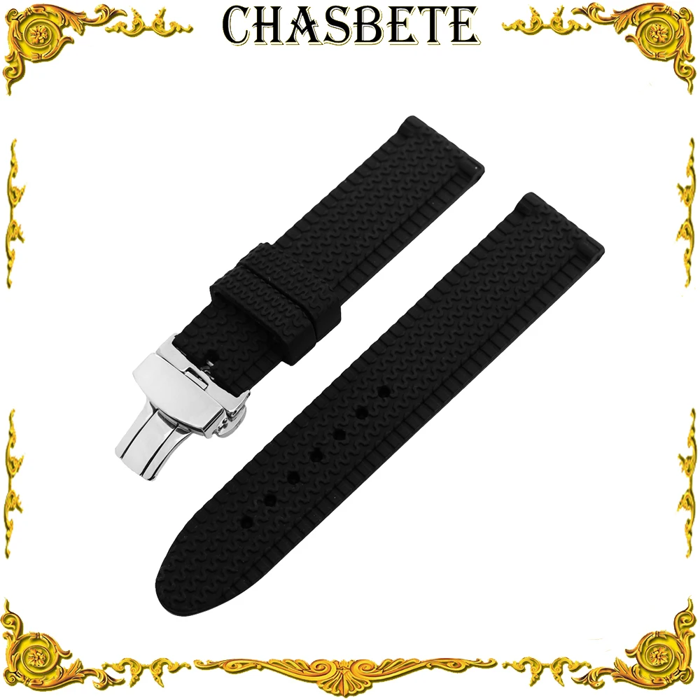 

22mm 24mm Silicone Rubber Watch Band for Oris Watchband Men Women Resin Strap Wrist Loop Belt Bracelet Black + Spring Bar + Tool