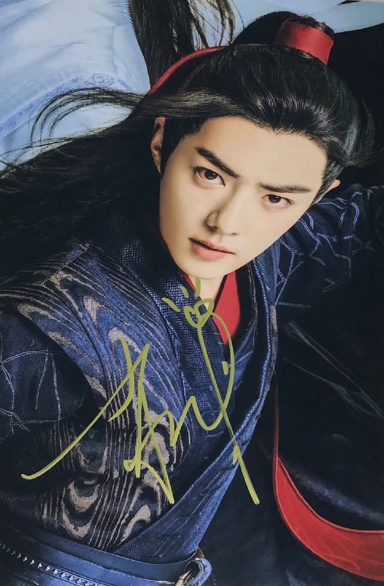 Hand signed Xiao Zhan фото с автографом автограф Untamed 5*7 79aa