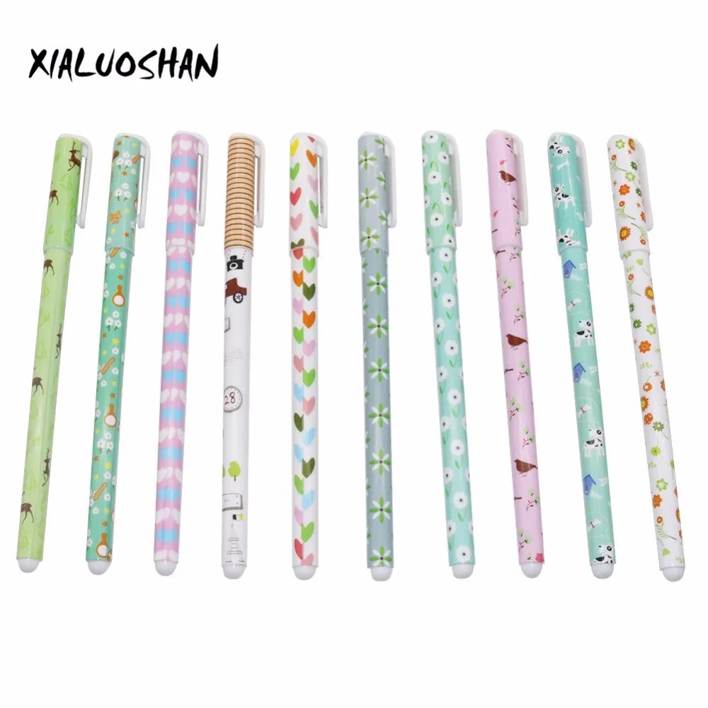 

10 Pcs/lot Cute Animal Star Gel Pen Kawaii Stationery Korean Flower Canetas Escolar Papelaria Gift Office School Supplies
