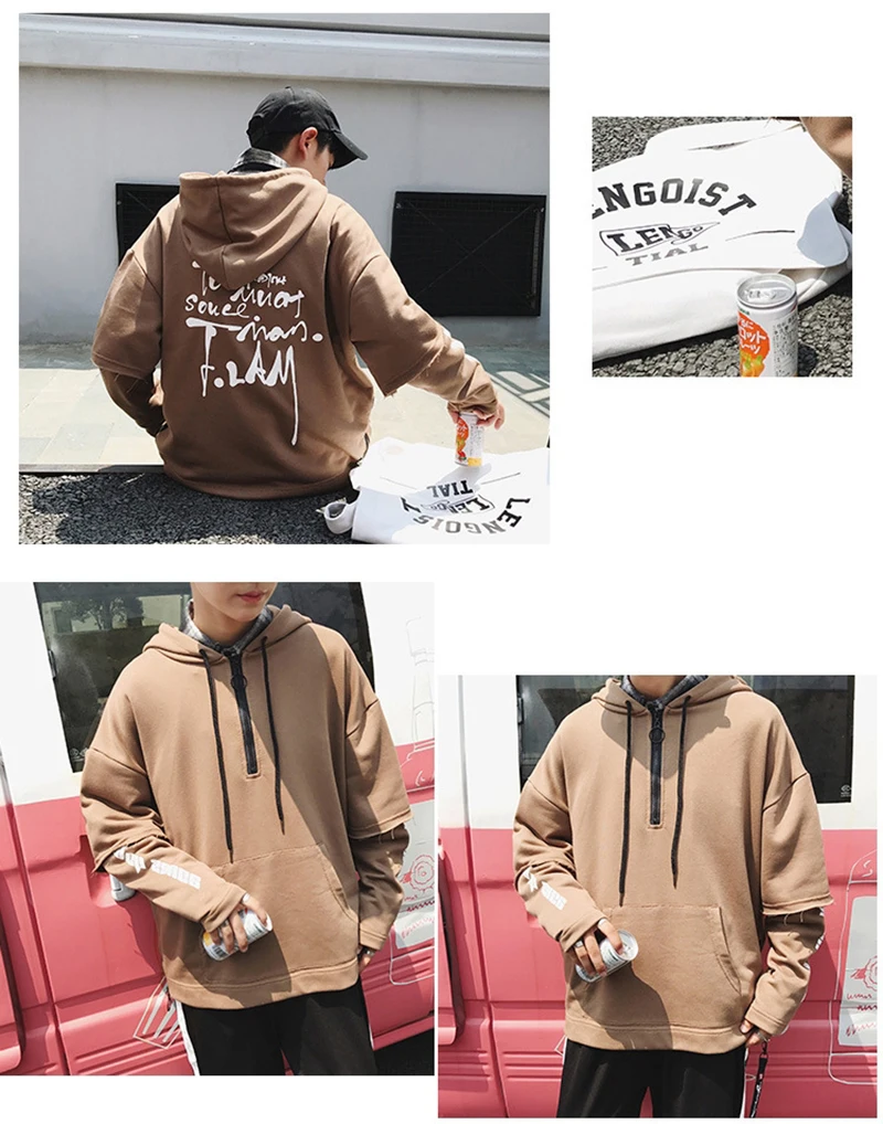 atchwork Harajuku Mens Hoodies Hip Hop Streetwear   (6)